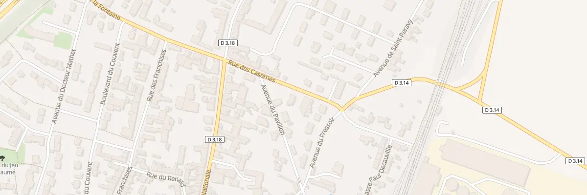 Plan du 6 Rue des Casernes à Toury