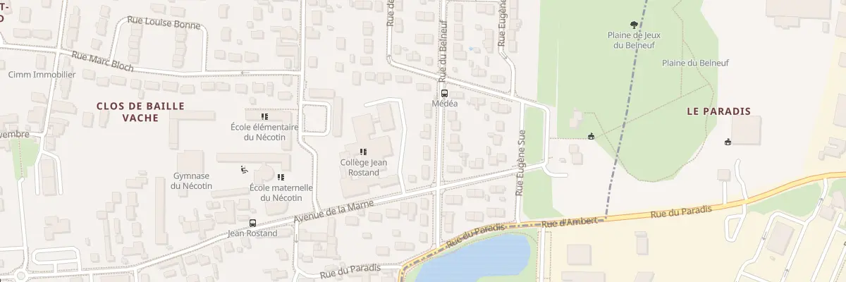 Plan du 9 Rue du Belneuf à Orléans