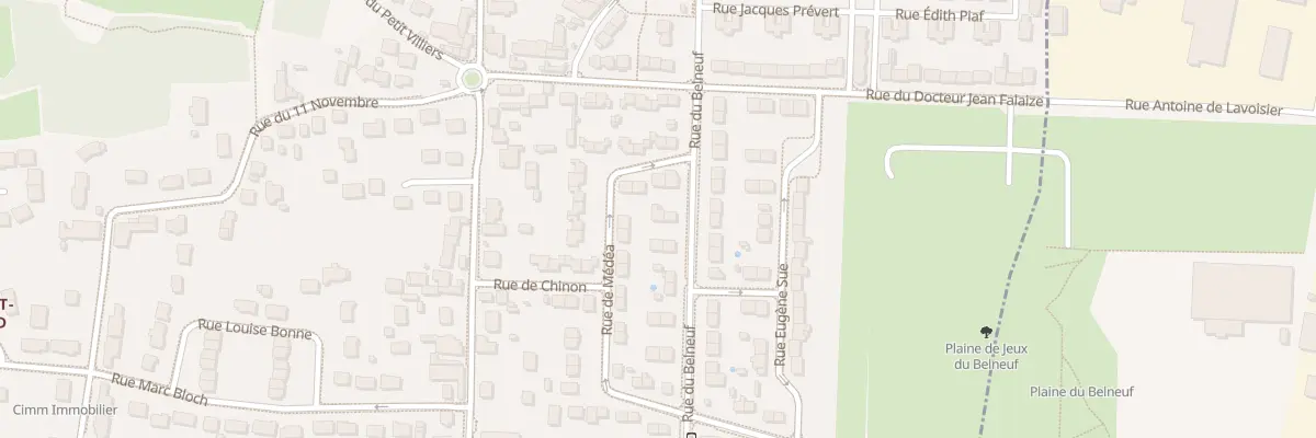 Plan du 35 Rue du Belneuf à Orléans