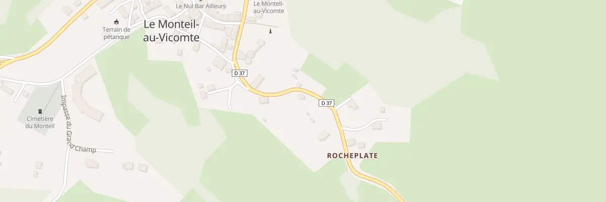 Plan du 12 Rue de La Tour au Monteil-au-Vicomte