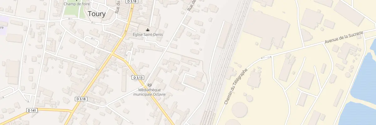 Plan du 6 Rue des Sentinelles à Toury