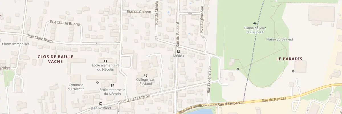 Plan du 15 Rue du Belneuf à Orléans