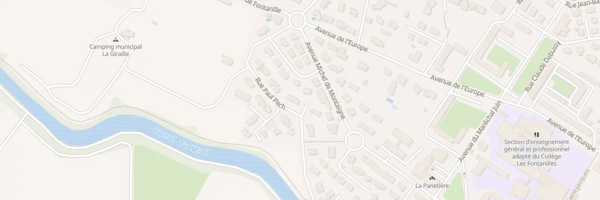 Plan du 14 Rue Paul Pech à Castelnaudary