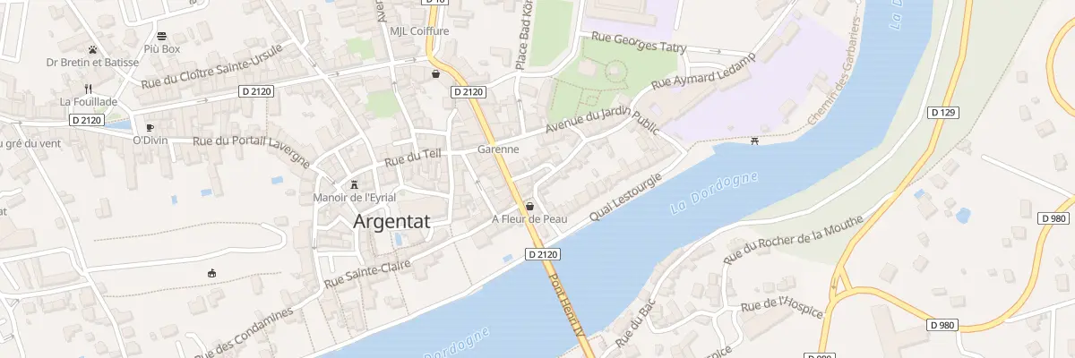 Plan du 4 Rue du Goudou à Argentat-sur-Dordogne