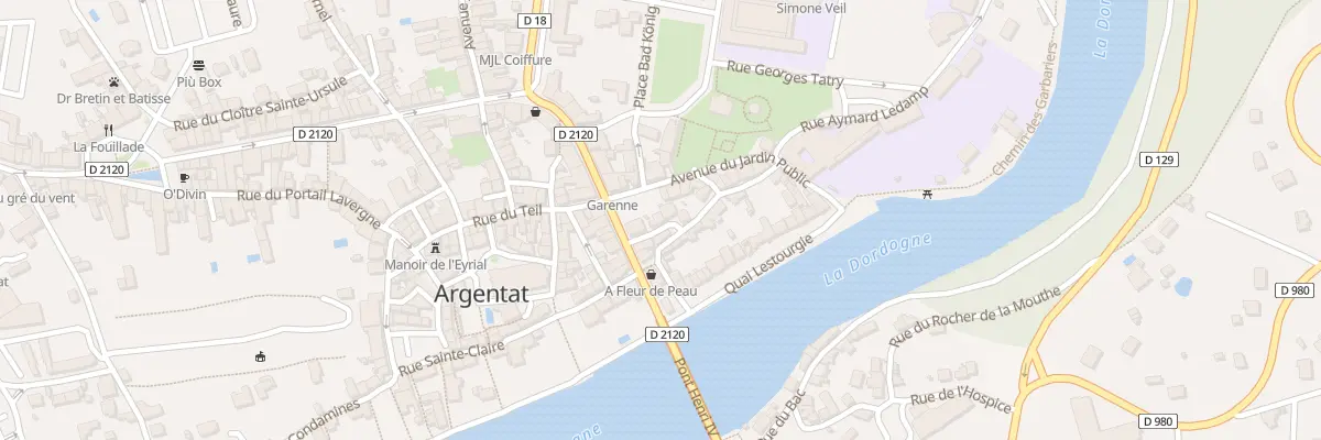 Plan du 1 Rue du Goudou à Argentat-sur-Dordogne