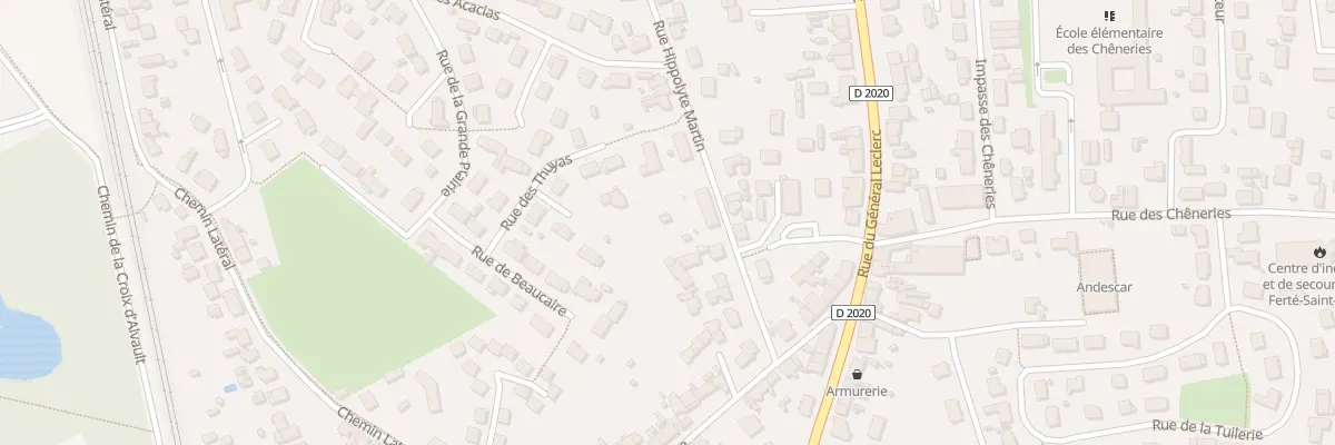 Plan du 86 Rue Hippolyte Martin à La Ferté-Saint-Aubin