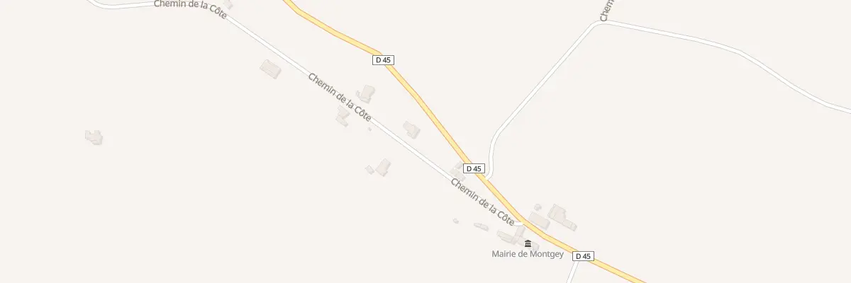 Plan du 138 Che de la Côte à Montgey