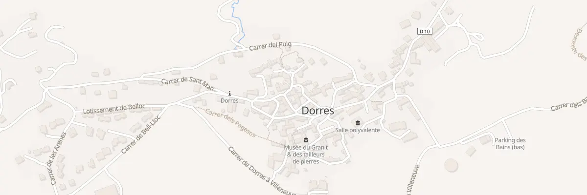 Plan du 84 Le Village à Dorres