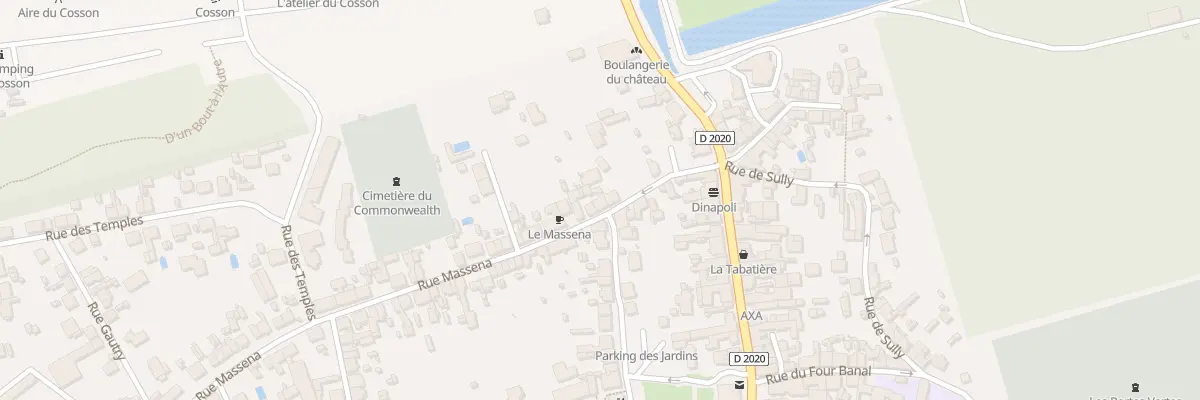 Plan du 16 Rue Masséna à La Ferté-Saint-Aubin