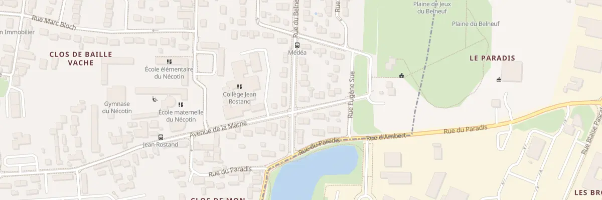 Plan du 6 Rue du Belneuf à Orléans