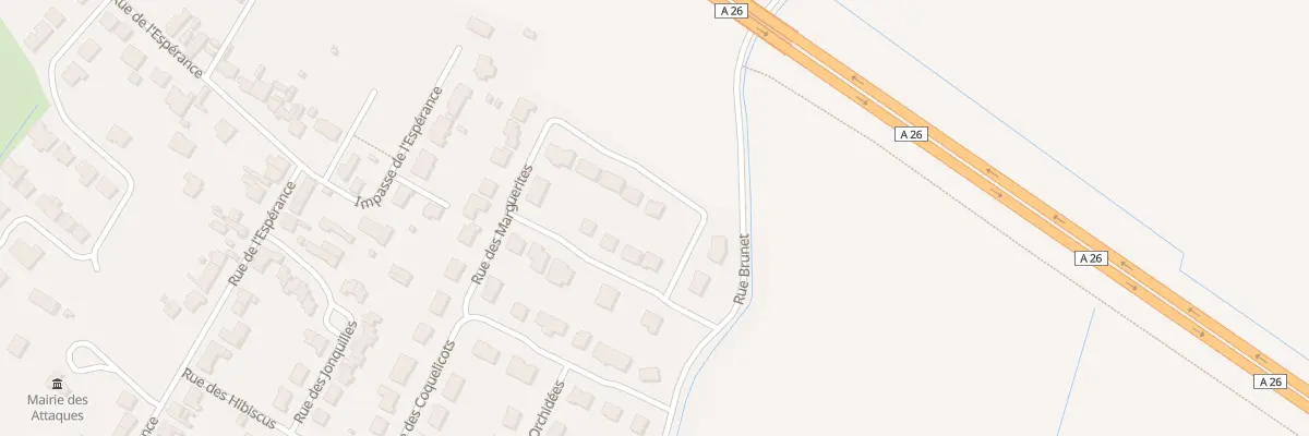 Plan du 321 Rue des Marguerites aux Attaques