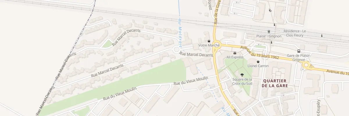 Plan du 1 Rue Marcel Decarris à Plaisir
