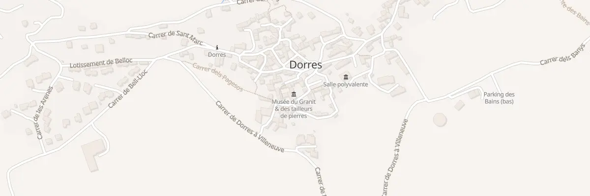 Plan du 72A Le Village à Dorres