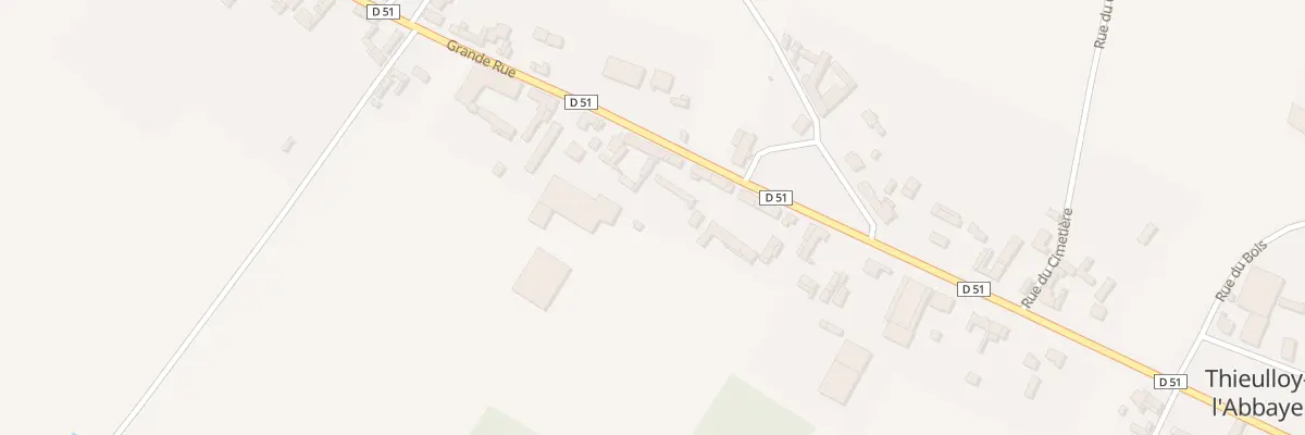 Plan du 51 Gr Grande Rue à Thieulloy-l’Abbaye