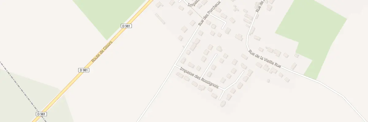 Plan du 315 Rue de Porcheux à La Houssoye