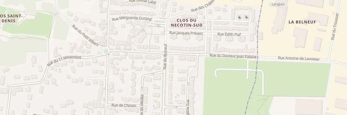 Plan du 44 Rue du Belneuf à Orléans