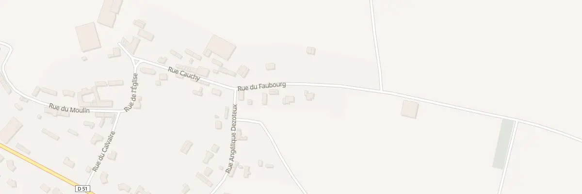 Plan du 4 Rue du Faubourg à Thieulloy-l’Abbaye