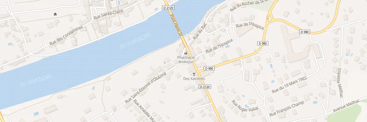 Plan du 2 Rue du Bac à Argentat-sur-Dordogne