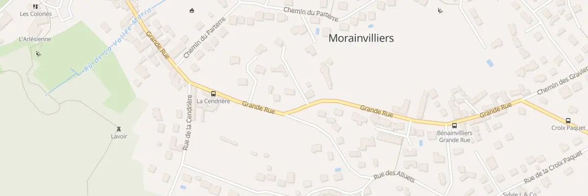 Plan du 28 Gr Grande Rue à Morainvilliers