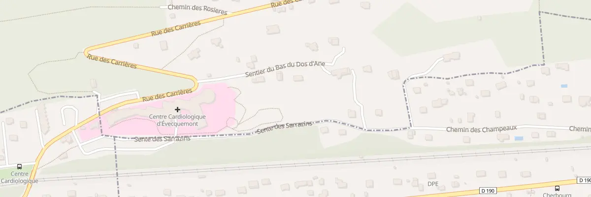 Plan du 15 Sen des Sarrazins à Évecquemont