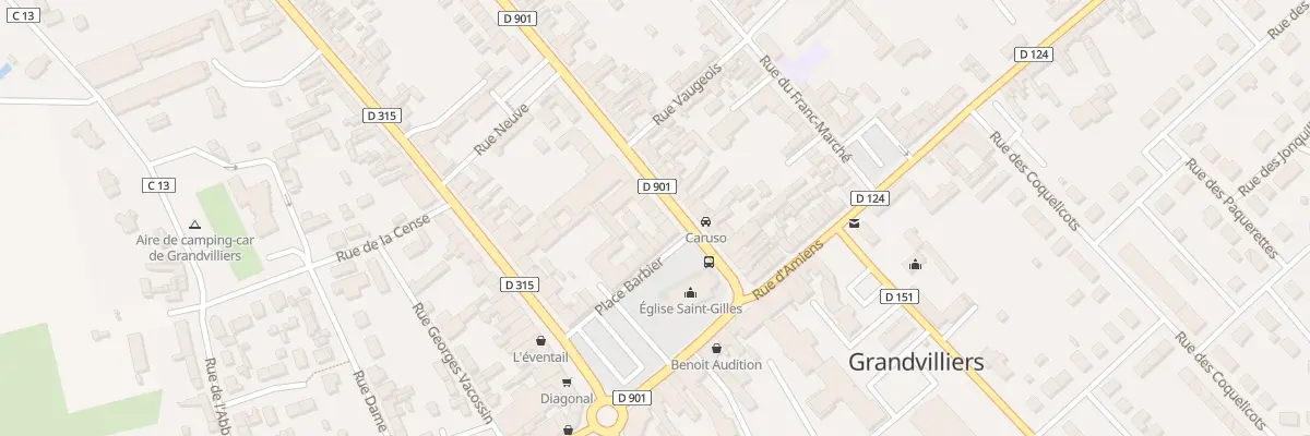 Plan du 3 Rue du Général Leclerc à Grandvilliers