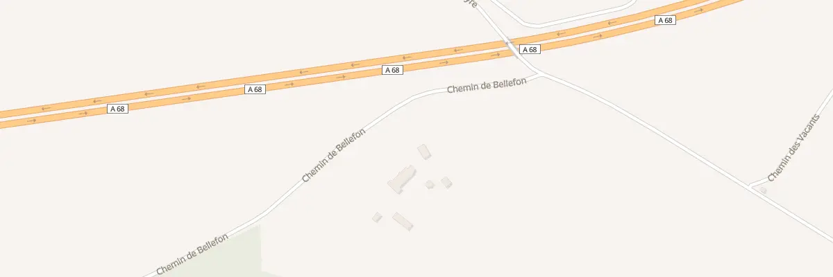Plan du 1110 Che de Bellefon à Brens