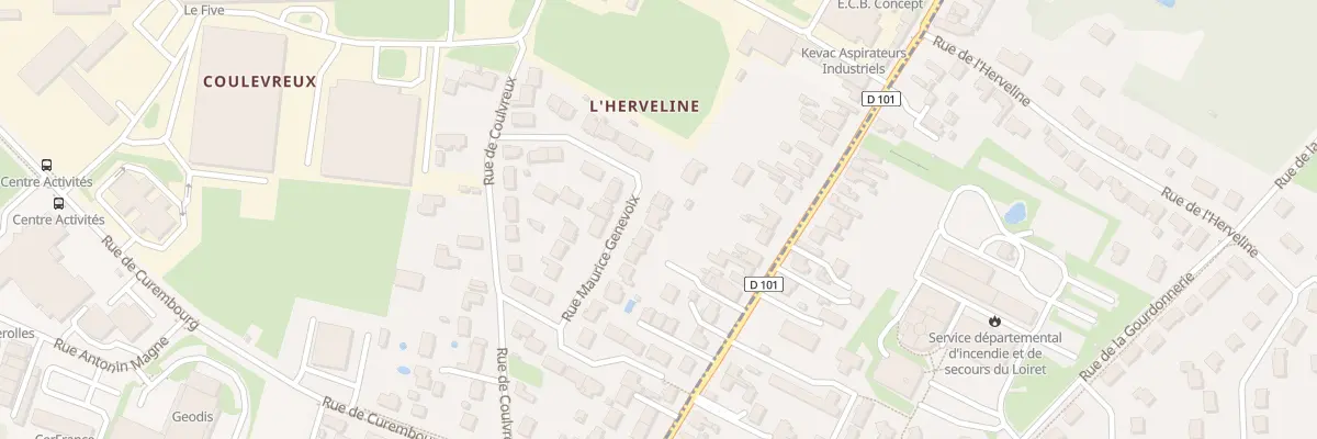 Plan du 14 Rue Maurice Genevoix à Fleury-les-Aubrais