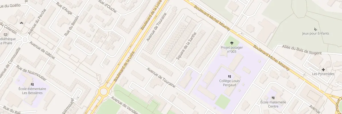Plan du 3 Sq de la Sarthe à Maurepas