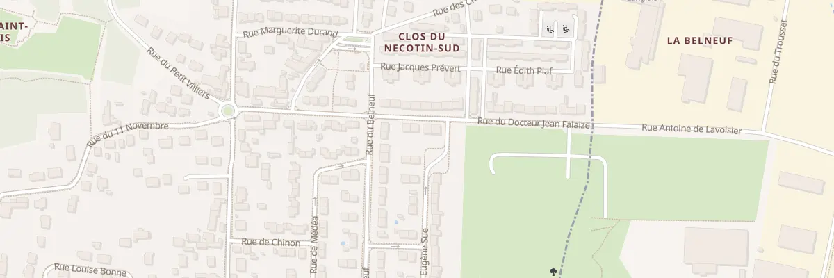 Plan du 20 Rue du Doc Jean Falaize à Orléans