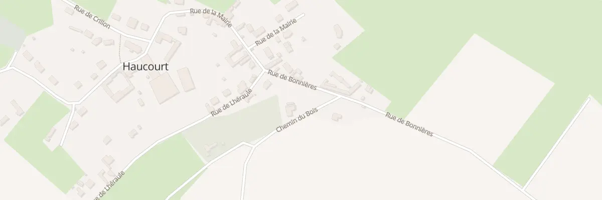 Plan du 2 Che du Bois à Haucourt