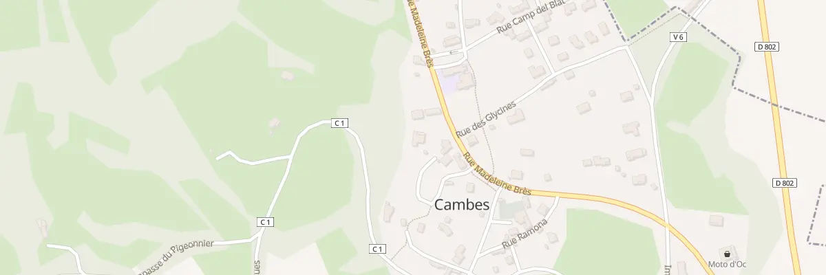 Plan du 632 Rue Madeleine Brès à Cambes