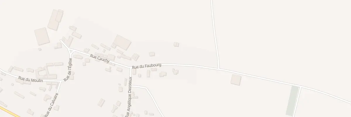 Plan du 5 Rue du Faubourg à Thieulloy-l’Abbaye
