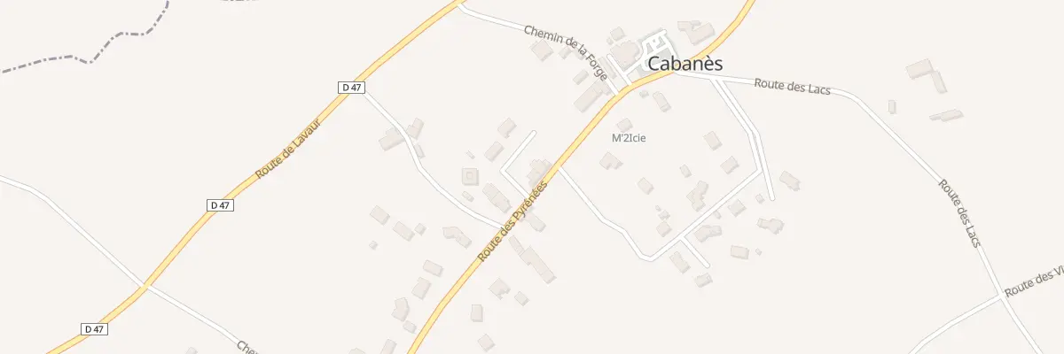 Plan du 348 Rte des Pyrénées à Cabanès