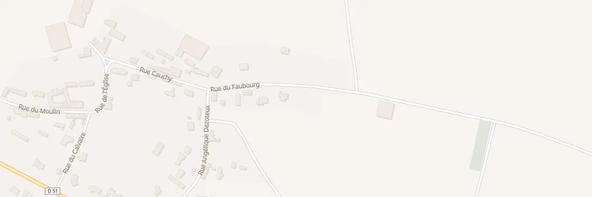 Plan du 8 Rue du Faubourg à Thieulloy-l’Abbaye