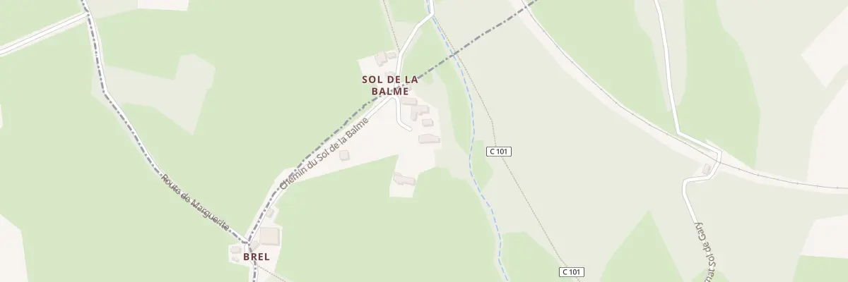 Plan du 5152 Sol de la Balme à Camboulit