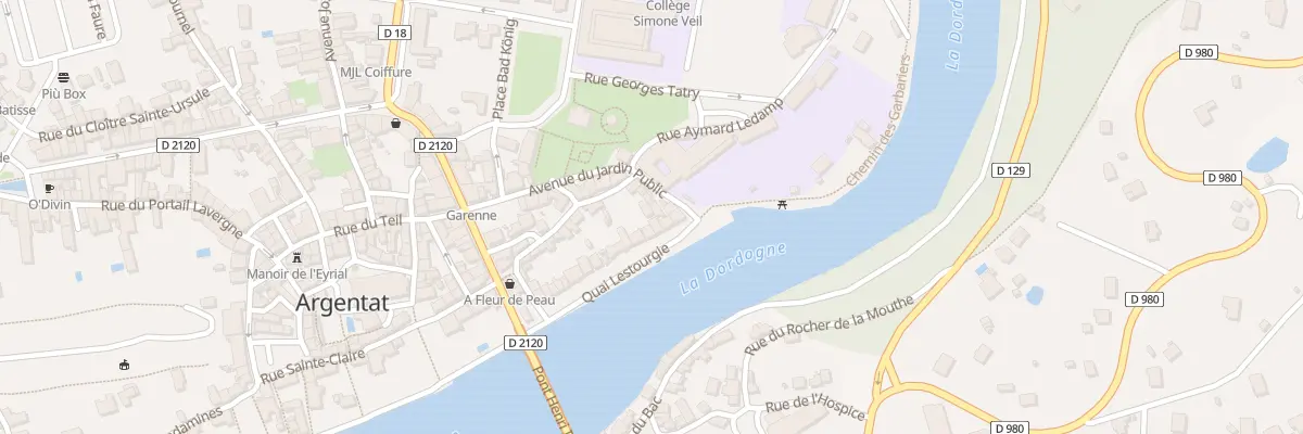 Plan du 21 Quai Lestourgie à Argentat-sur-Dordogne