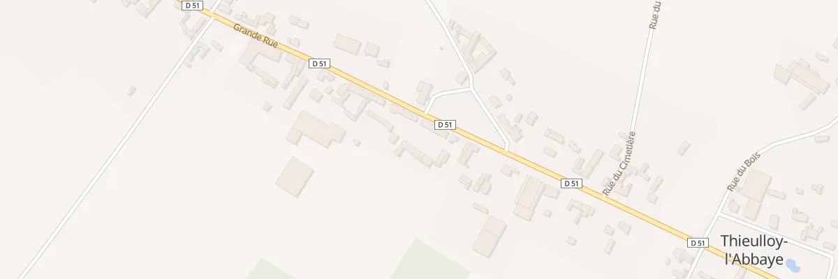 Plan du 5003 Gr Grande Rue à Thieulloy-l’Abbaye
