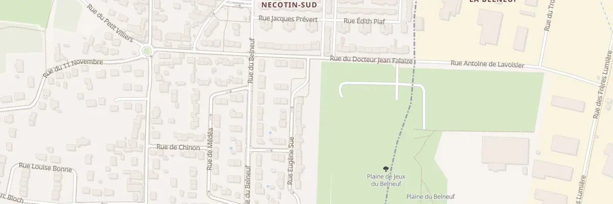 Plan du 26 Rue Eugène Sue à Orléans