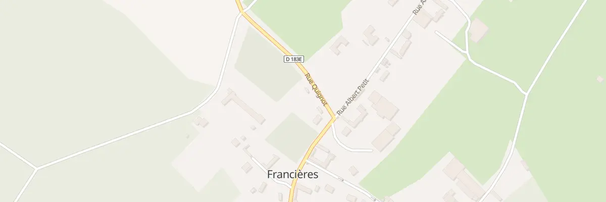 Plan du 1 Rue du Quignot à Francières