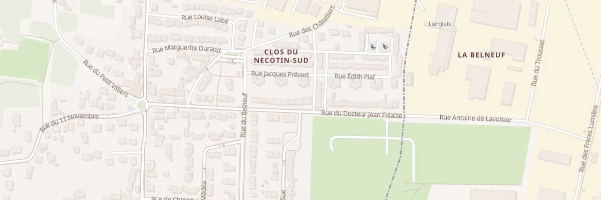Plan du 27 Rue du Doc Jean Falaize à Orléans