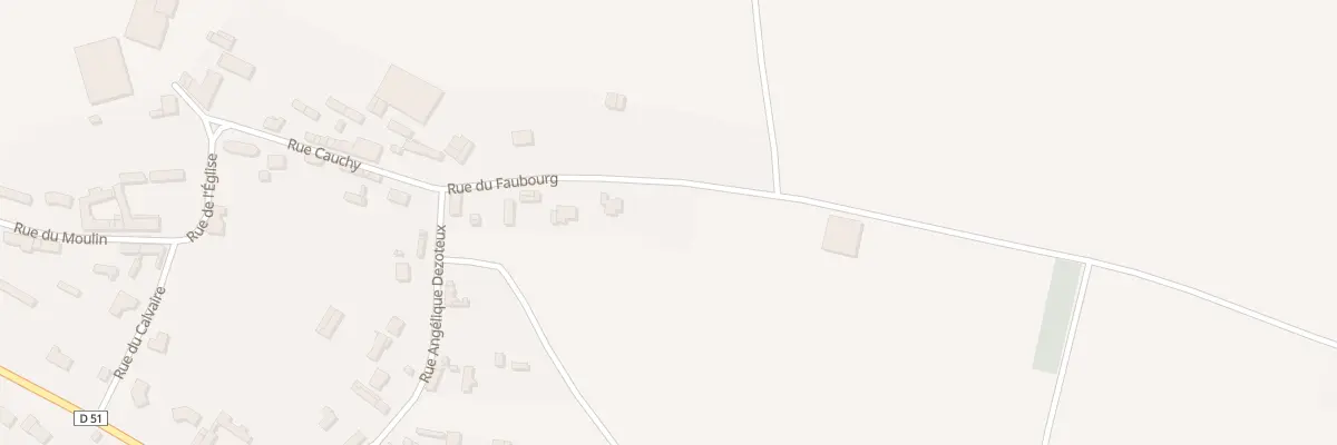 Plan du 12 Rue du Faubourg à Thieulloy-l’Abbaye