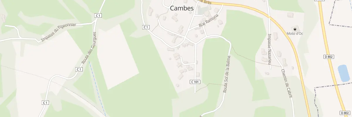 Plan du 5020 Village de Cambes à Cambes