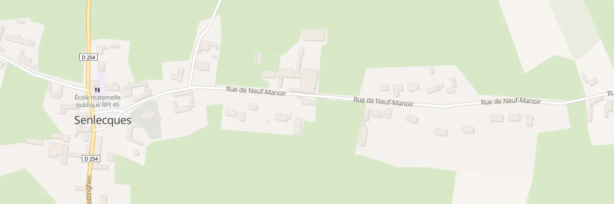 Plan du 342 Rue de Neuf-Manoir à Senlecques