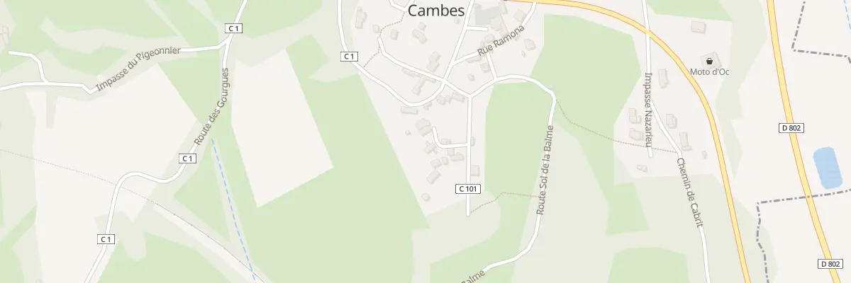 Plan du 105 Imp du Barry à Cambes