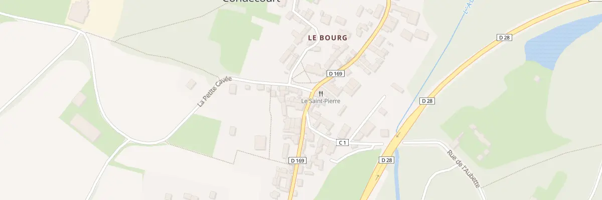 Plan du 1 Pl de l’Eglise à Condécourt