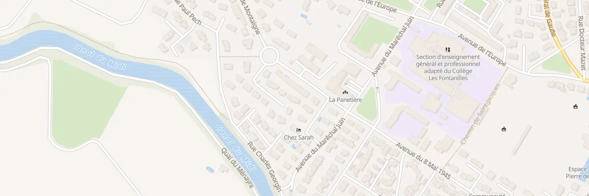 Plan du 91 Av du Huit Mai 1945 à Castelnaudary