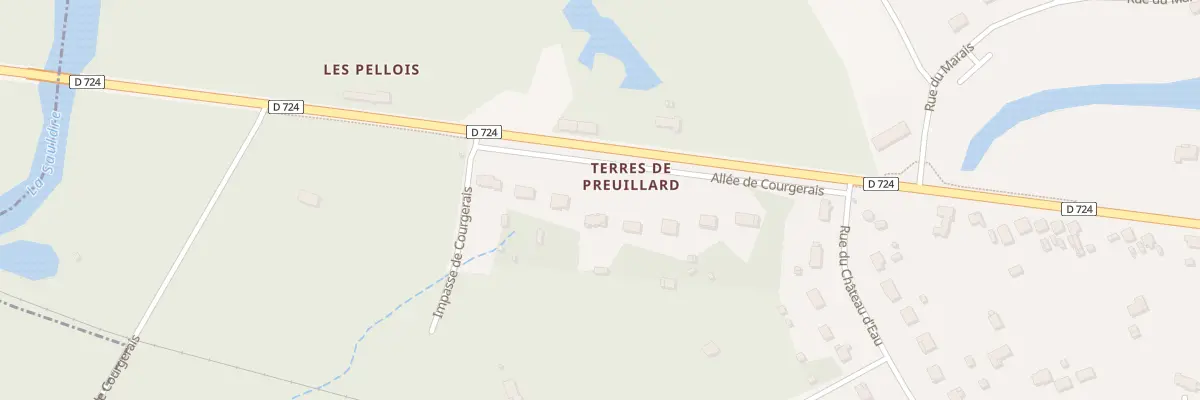 Plan du 13 All de Courgerais à La Ferté-Imbault