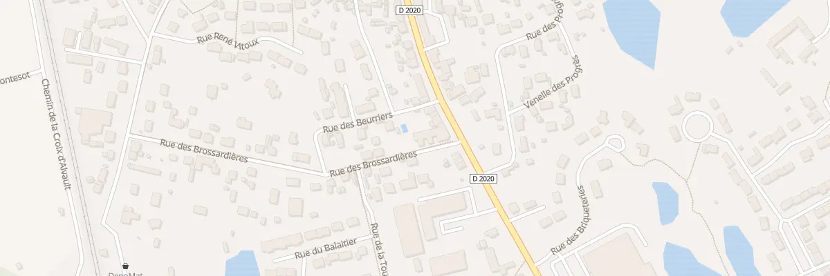 Plan du 2B Rue des Brossardières à La Ferté-Saint-Aubin