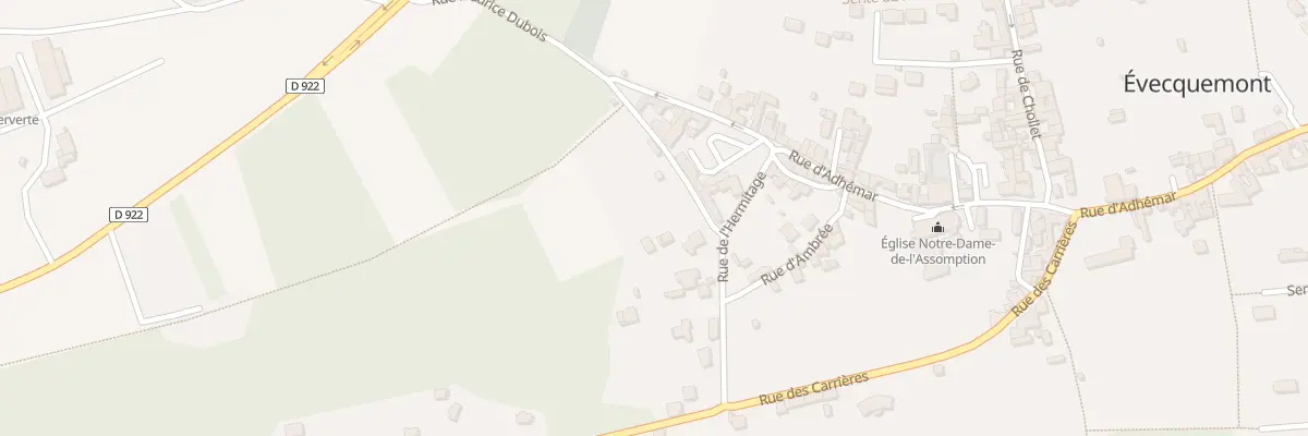 Plan du 3 Rue Maurice Dubois à Évecquemont