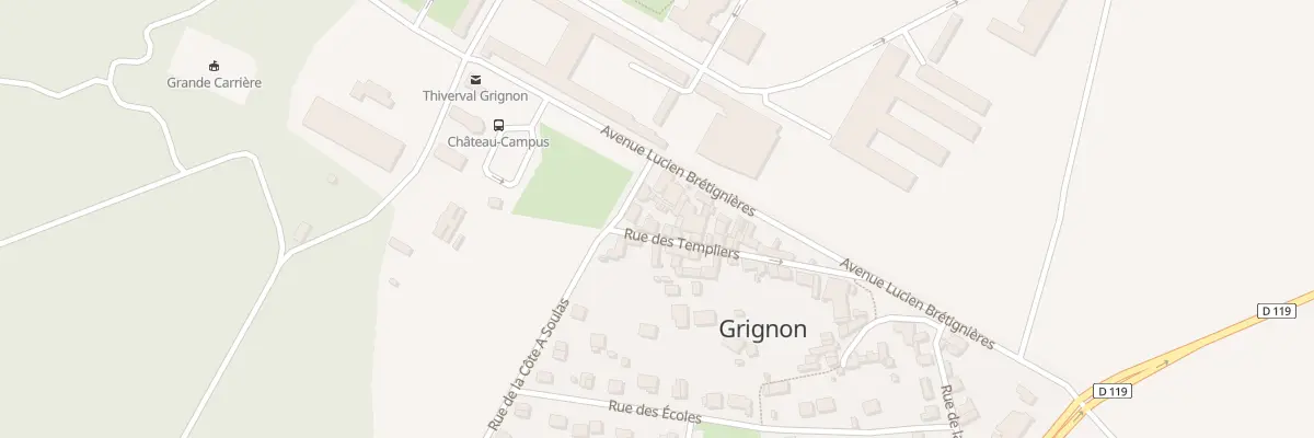 Plan du 3 Rue des Templiers à Thiverval-Grignon
